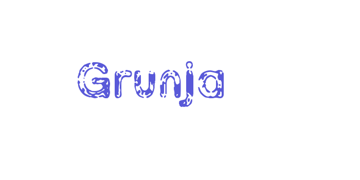 Grunja Font Download