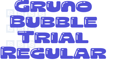 Gruno Bubble Trial Regular-font-download