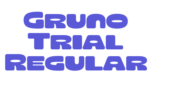 Gruno Trial Regular Font Download