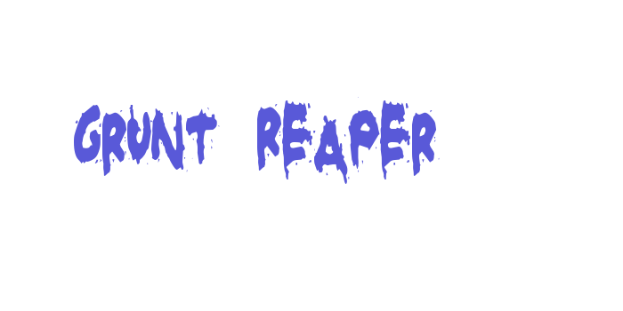 Grunt Reaper Font Download