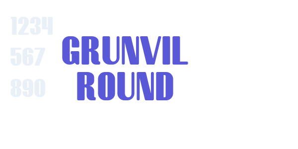 Grunvil Round font free