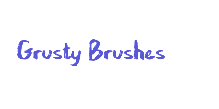 Grusty Brushes Font Download