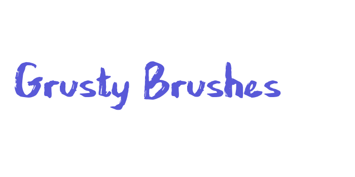 Grusty Brushes Font