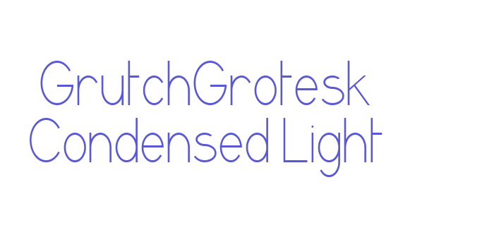 GrutchGrotesk Condensed Light Font Download