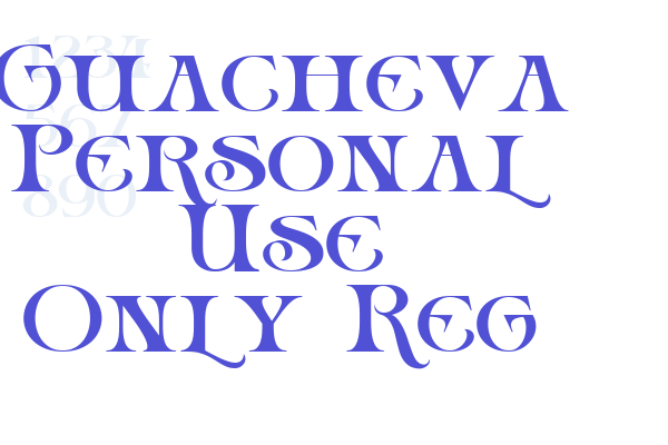 Guacheva Personal Use Only Reg
