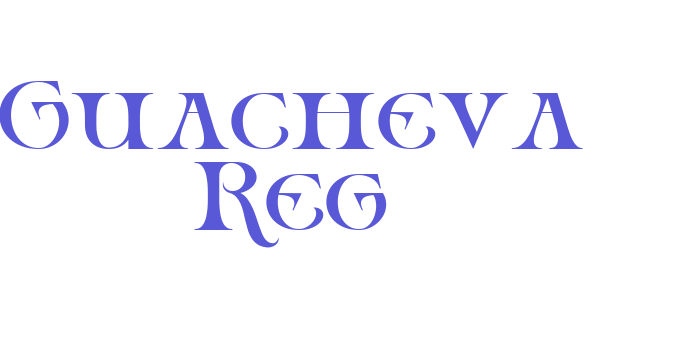 Guacheva Reg Font Download