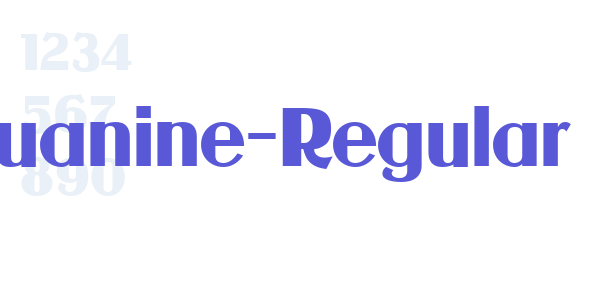 Guanine-Regular font free