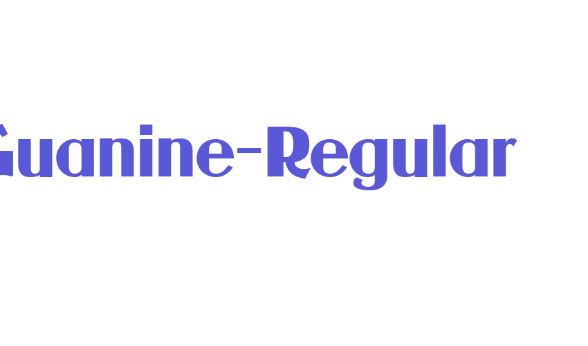 Guanine-Regular Font Download