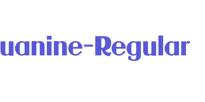 Guanine-Regular Font Download