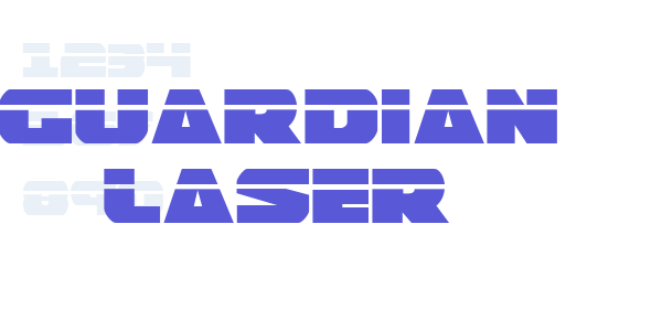 Guardian Laser font free