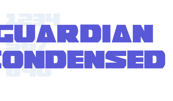 Guardian Condensed font free