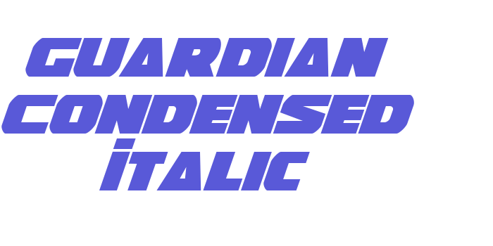 Guardian Condensed Italic Font Download