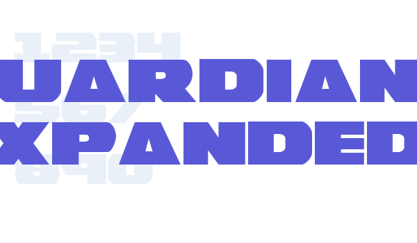 Guardian Expanded font free