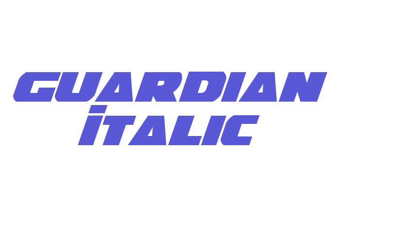 Guardian Italic Font