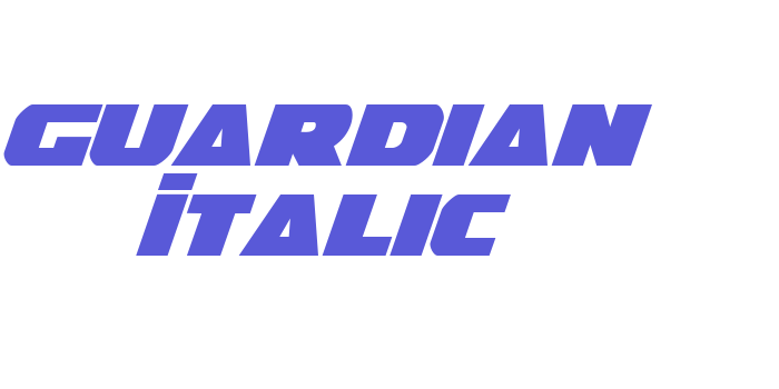 Guardian Italic Font Download