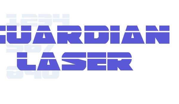 Guardian Laser font free