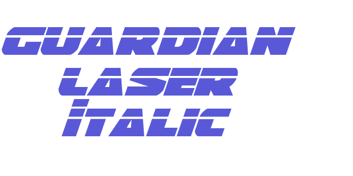 Guardian Laser Italic Font Download