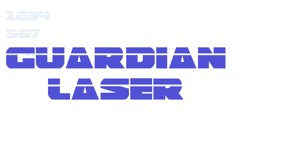 Guardian Laser-font-download