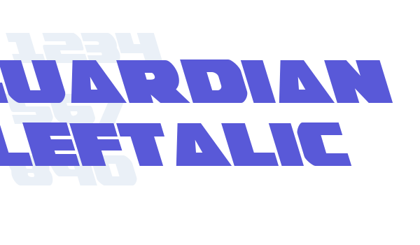 Guardian Leftalic font free