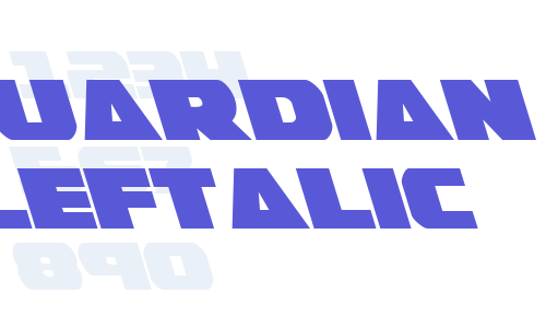 Guardian Leftalic Font