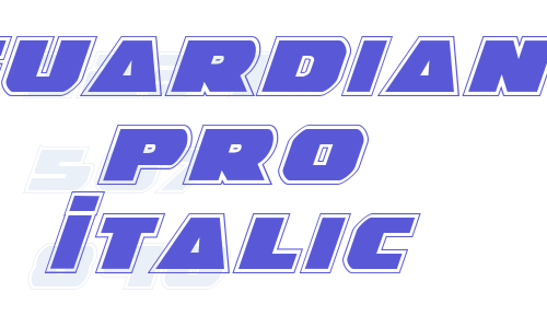 Guardian Pro Italic Font