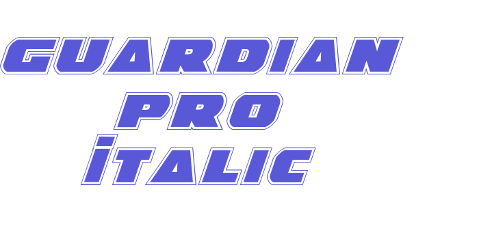 Guardian Pro Italic Font Download