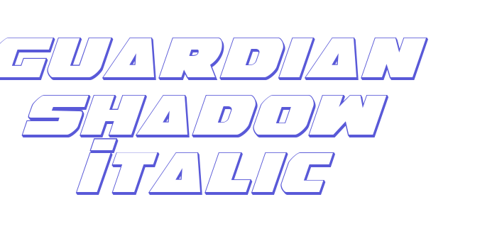 Guardian Shadow Italic Font Download