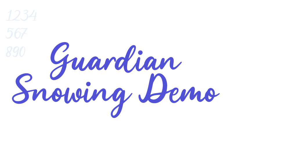 Guardian Snowing Demo-font-download