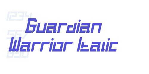 Guardian Warrior Italic-font-download