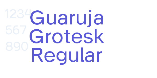 Guaruja Grotesk Regular font free