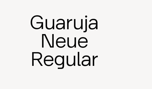 Guaruja Neue Regular Font