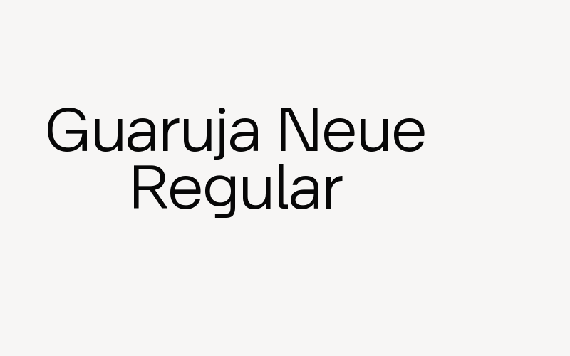 Guaruja Neue Regular Font