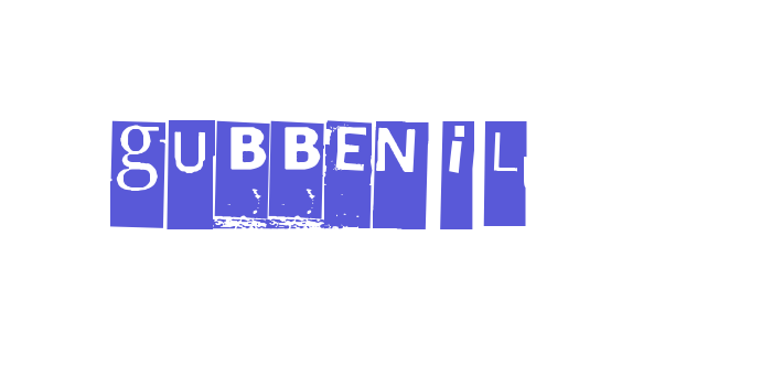 Gubben I L Font Download