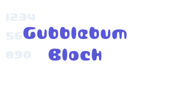 Gubblebum Black font