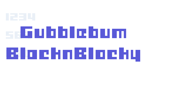 Gubblebum BlacknBlocky font