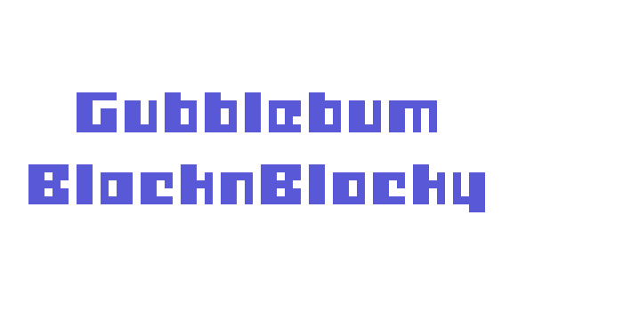 Gubblebum BlacknBlocky Font Download