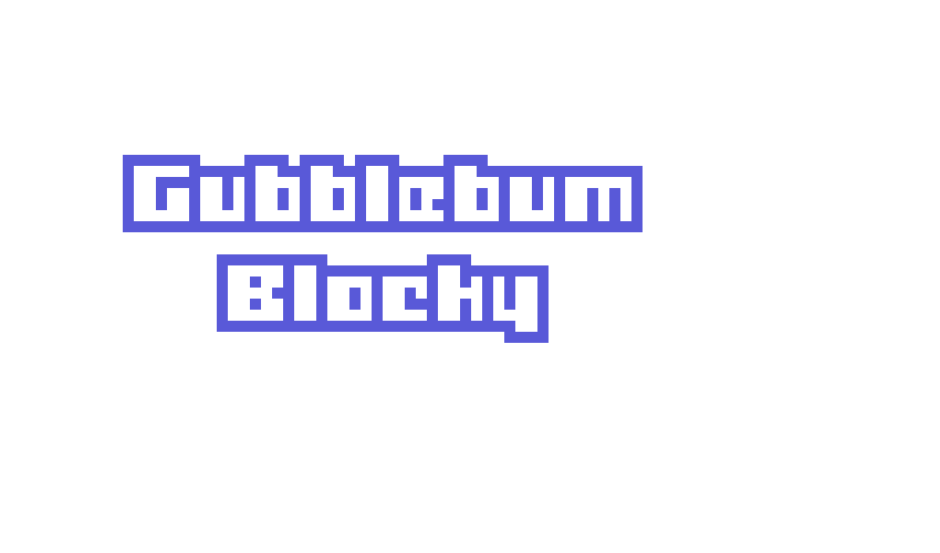 Gubblebum Blocky Font