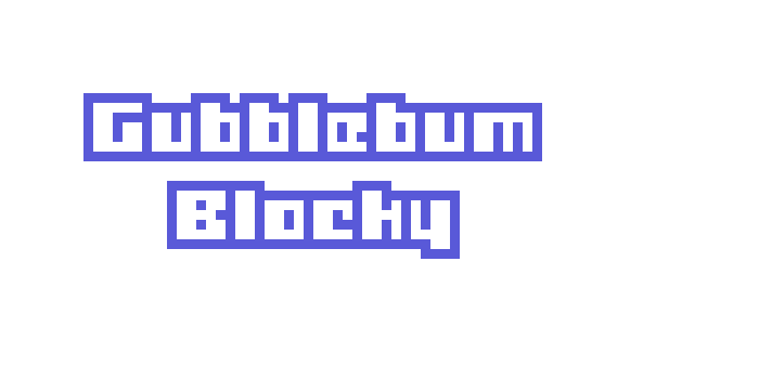 Gubblebum Blocky Font Download