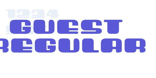 Guest Regular font free