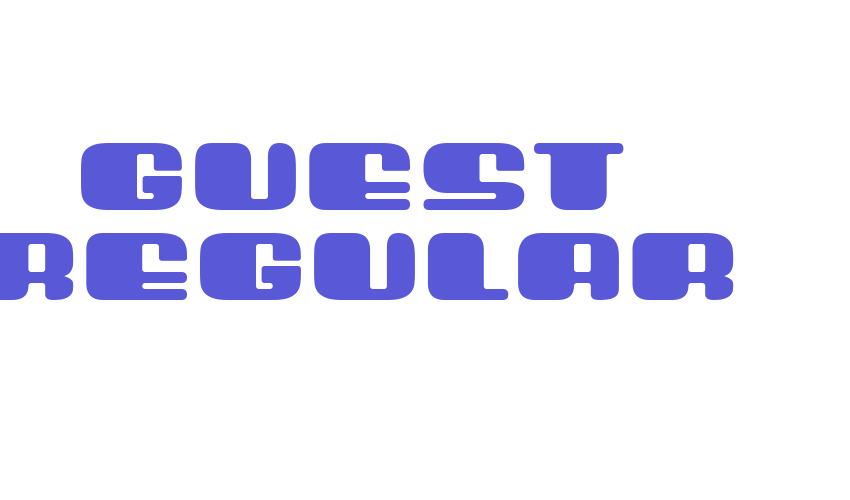 Guest Regular Font