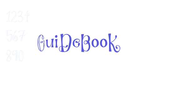 Guidebook font free