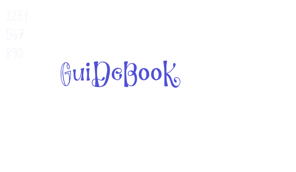 Guidebook-font-download