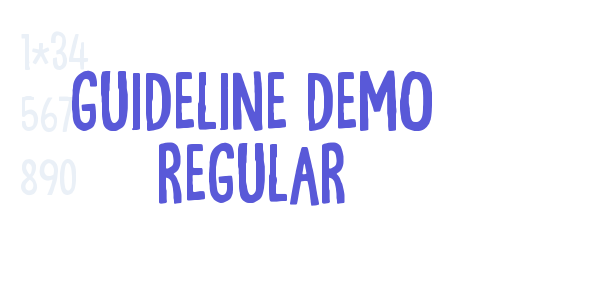 Guideline DEMO Regular font free