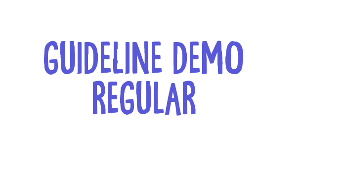 Guideline DEMO Regular Font Download