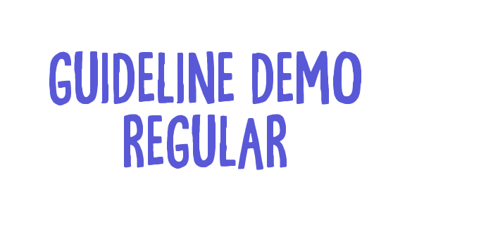 Guideline DEMO Regular Font