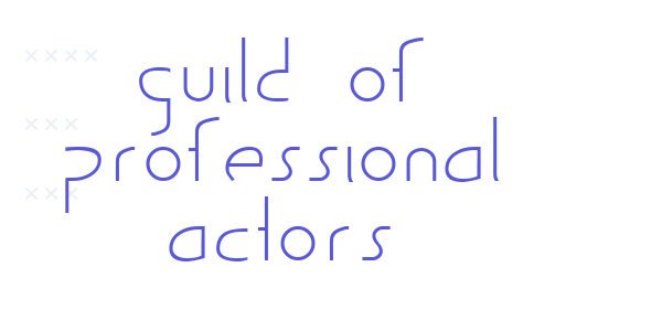 Guild of Professional Actors font