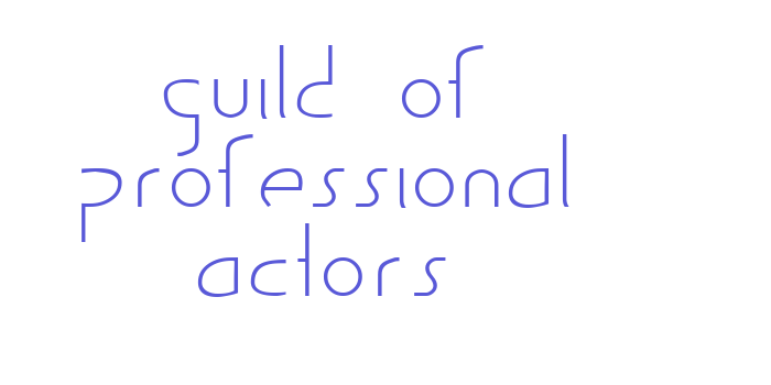 Guild of Professional Actors Font Download