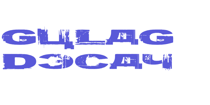 Gulag Decay Font Download