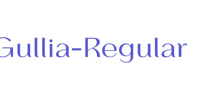 Gullia-Regular Font Download