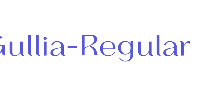 Gullia-Regular Font